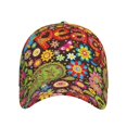 thumbnail image 2 of Daiia Hippie Peace Love Baseball Cap Men Women Classic Adjustable For Running Workout And Outdoor Activitie All Season Dad Hat Gift, 2 of 9