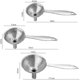 thumbnail image 2 of Set Of 3 Stainless Steel Small Funnel Set For Kitchen Hip Flask Funnel With Long, 2 of 4