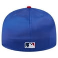 thumbnail image 4 of Men's New Era Royal/Red Chicago Cubs Satin 59FIFTY Fitted Hat, 4 of 6