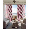 thumbnail image 3 of Valentine's Day Blackout Curtains for Bedroom - 84 Inch Long Light Blocking 2 Panels Set, Red Love Heart Modern Romantic Art Thermal Insulated Living Room Drapes Grommet Window Curtains 52"x84", 3 of 8