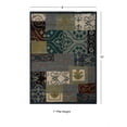 thumbnail image 4 of Linon Trio GardenGate Polyester 8'x10' Area Rug in Blue & Grey, 4 of 6