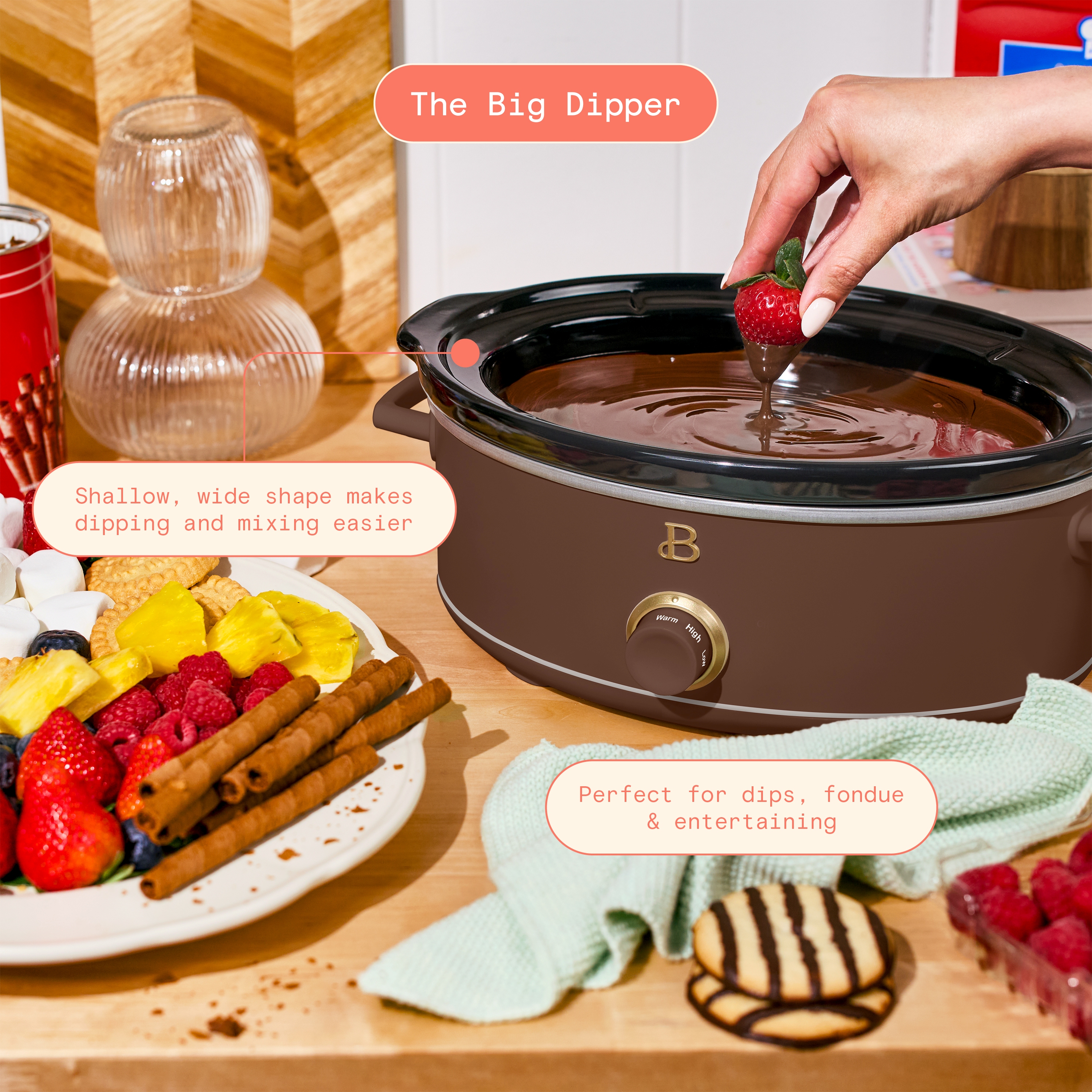Beautiful by Drew Barrymore 2.5 Qt Dip & Serve Slow Cooker photo 4