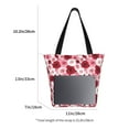 thumbnail image 3 of Salouo Rose for Shoppers Tote for Women Foldable Handbags with Big Capacity Casual One-Shoulder Shopping Bag Hobo Bags Fit for Office/Shopping/Park, 3 of 6