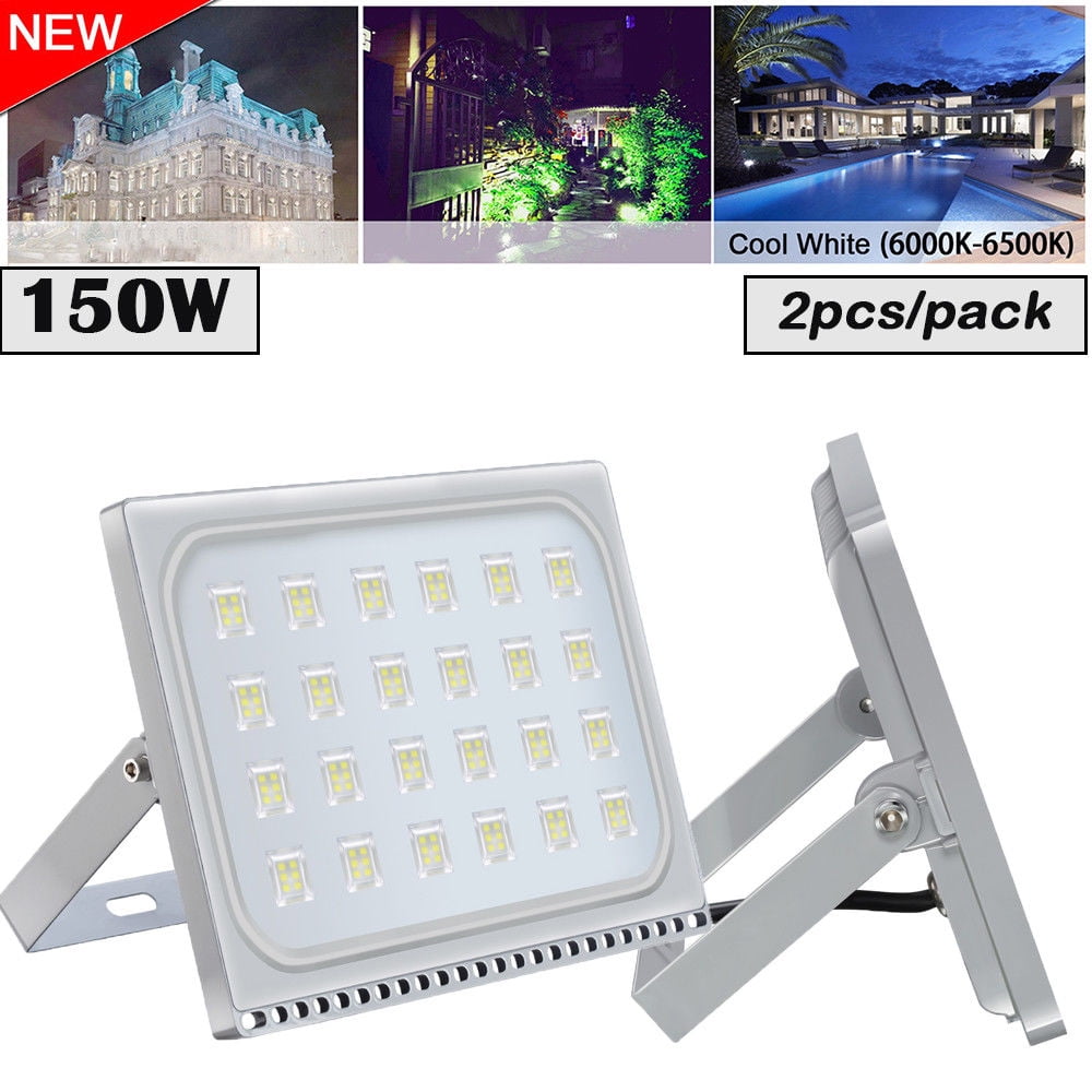 Outdoor Security Floodlights Home Garden 2x 150w Led Flood Light Cool White Outdoor Garden Lamp Lighting Floodlight 110v