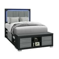 thumbnail image 2 of Emma Black-Gray Full Bed with LED and USB, 2 of 6
