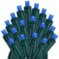 thumbnail image 5 of Novelty Lights 50 Light Blue LED Solar Powered String Lights 3" Spacing Green Wire 22.5 Feet, 5 of 6