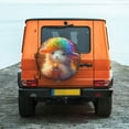 thumbnail image 6 of Honeii Rainbow Lamb Breakfast Print Tire Covers, Waterproof Anti-UV Sun Snow Rain Tire Covers for Trailers, RV, Camper, SUV, Truck-14 inch, 6 of 6