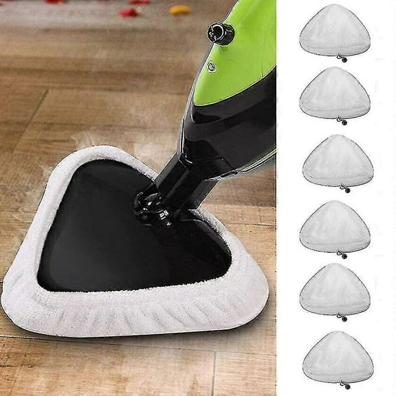 6pcs Reusable Microfiber H2o Steam Mop Replacement Pads Accessories Steam Mop Cleaning Rag