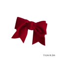 thumbnail image 2 of Red Big Bow Hairpin Elegant Girls Velvet Barrettes Fashion Hair Accessories for Children, 2 of 4