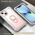 thumbnail image 6 of SaniMore for iPhone 14 Plus 6.7" 2022 Case with Hidden Bracket Rugged Heavy Duty Protective [Hard PC Back + Silicone Bumper] Shokcproof Anti-drop Hybird Shell for iPhone 14 Plus, Gray + Rosegold, 6 of 7
