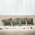 thumbnail image 7 of Ambesonne Rustic Throw Pillow Cover 4 Pack, Spanish Style Garden, 18", Brown Green, 7 of 7