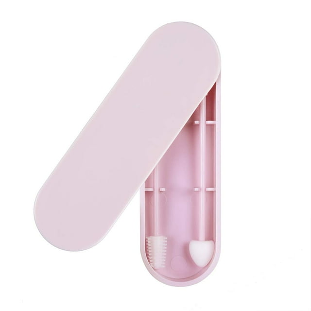 YSTINNG Rnker Cotons-Tiges Médicaux Réutilisables en Silicone à Friction Rugueuse à Embout Q pour le Nettoyage des Oreilles, Embout Q en Forme de Cœur pour Maquillage Cosmétique pour Femmes (Lot de 2 en 1, Rose Rose) Mise à Niveau de Conception DYF329-2303