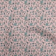 thumbnail image 1 of oneOone Velvet Light Pink Fabric Asian Japanese Floral Sewing Fabric By The Yard Printed Diy Clothing Sewing Supplies 58 Inch Wide, 1 of 4