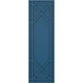 thumbnail image 5 of Ekena Millwork 15"W x 39"H True Fit PVC Bungalow Fixed Mount Shutters, Sojourn Blue (Per Pair - Hardware Not Included), 5 of 7