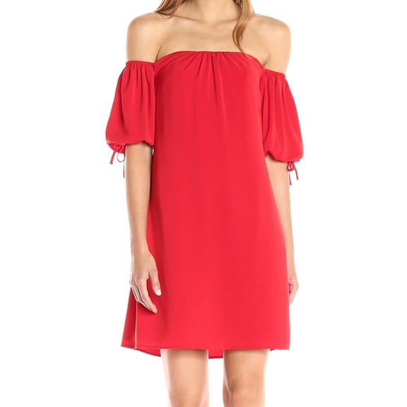RACHEL ROY $129 Womens New 1055 Red Tie Shift Dress 8 B B
