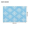 thumbnail image 4 of Yayeee Bath Rug for Bathroom Floor Non Slip Contour Fluffy Soft Absorbent Mat, 20"x24", Snowflake Pattern, 4 of 7