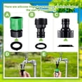 thumbnail image 4 of 16 Pieces Garden Water Hose Quick Connectors,3/4 Inch GHT Male and Female Water Hose Quick Connect Fittings with 10 Pieces Rubber Washer, 4 of 12