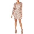 thumbnail image 1 of Marciano Womens Sequin Bodycon Dress paspink 6, 1 of 1