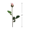 thumbnail image 5 of Allstate Long Stem Single Rose Bud Artificial Floral Spray- 23" - Pink, 5 of 6
