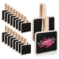 thumbnail image 1 of KAKOWELY 20 Pcs Mini Chalkboard Signs Photo Clips Chalkboard Labels Merchandise Tags Signs Food Labels For Party Buffet,3.07"X2.76"X0.59", 1 of 5