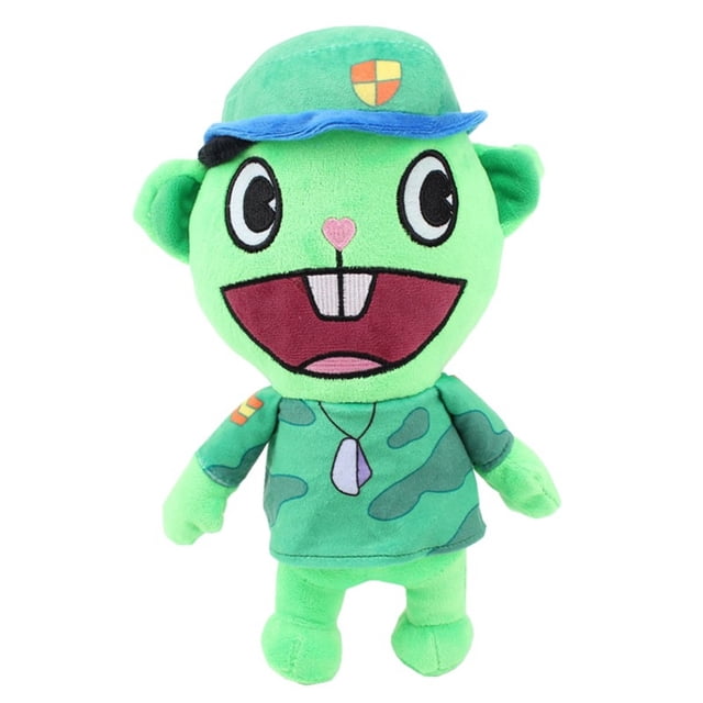 Muñeco de peluche oso de fresa Happy Tree Friends Flippy Fliqpy Verde militar