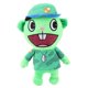 thumbnail image 1 of Muñeco de peluche oso de fresa Happy Tree Friends Flippy Fliqpy Verde militar, 1 of 4