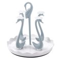 thumbnail image 2 of Portavasos giratorio de cisne, portavasos de cisne con estante de secado de tazas, estante secador de tazas con bandeja de goteo, calidad de nivel superior, 2 of 8