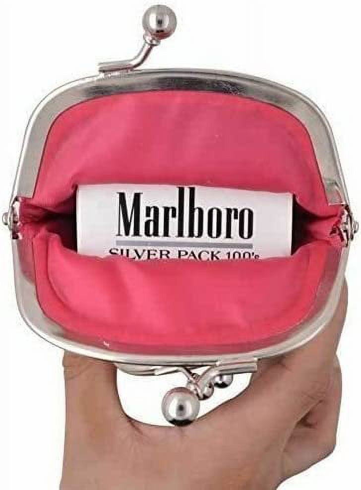 Genuine Leather Cigarette and Lighter Case with Twist Clasp by Marshal Hot  Pink