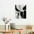 thumbnail image 3 of ARISTURING Mid Century Modern Wall Art - Framed Canvas Grey White Black Picture Abstract Geometric Painting Prints Tan Background Aesthetic Artwork Living Room Bedroom Home Decor, 3 of 5
