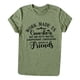 thumbnail image 1 of Blusa informal de manga corta con estampado de cuello redondo para mujer Pompotops  hfajkhk125934, 1 of 3