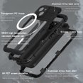 thumbnail image 2 of for iPhone 14 Plus Case Waterproof Shockproof Dustproof Full-Body Sturdy with Camera Lens Protection and Built-in Screen Protector,Underwater Full Sealed Cover for iPhone 14 Plus, Black, 2 of 8