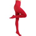 thumbnail image 4 of 2 Pairs Women's Solid Color Tights 80D, Soft Opaque Microfiber Tights, 4 of 4