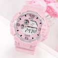 thumbnail image 5 of Kids Electronic Watches Waterproof Round Dial Pu Strap Sport Digital WatchMatcha Green, 5 of 5