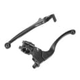 22mm/0.87in Brake Handle Clutch Lever Set Glossy Black for 110cc 125cc