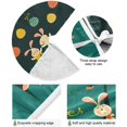 thumbnail image 2 of FMSHPON Easter Tree Skirt Colorful Eggs Bunny Xmas Christmas Tree Skirt Stand Mat for Holiday Party Decoration Indoor Outdoor 48 inches, 2 of 6