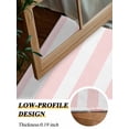 thumbnail image 4 of Pink and White Striped Area Rug for Bedroom 4x6 Ft Gradient Geometric Super Soft fuzzy Throw Rug Non-Slip Fluffy Plush Indoor Floor Carpet for Living Room Nursery Home Decor, 4 of 8