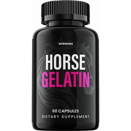 Horse Gelatin Advanced Keto Capsules – HorseGelatin Pills Advanced Blend Formula, Extra Strength, 1 Pack, 60 Capsules