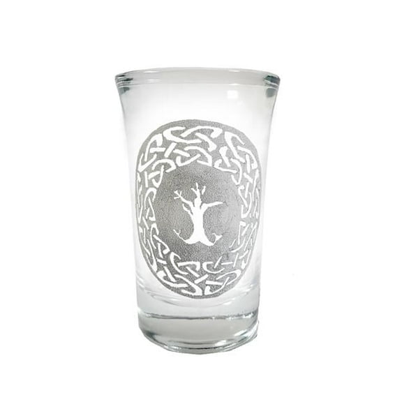 Lyoncraft SHTL01 1.5 oz Tree Of Life Engraved Shot Glass