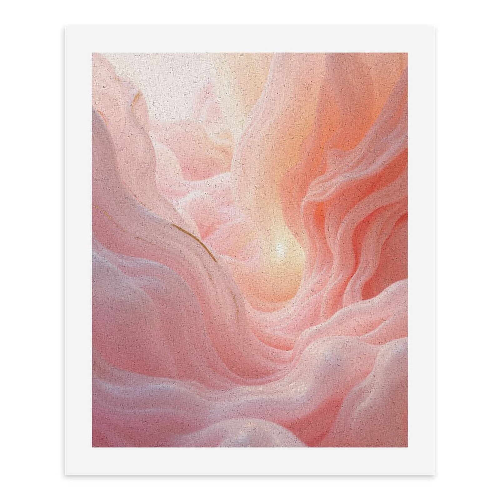 Paint By Numbers Kit for Adults Beginner - Pastel Pink Flow Abstract Art DIY Canvas Painting Kits for Adults, Frameless Paint By Number for Adults for Home Wall Decor 16x20 Inch