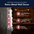 thumbnail image 6 of American Art Decor Metal LED Ice Cold Beer Marquee Sign - 28" x 9" x 3", 6 of 8