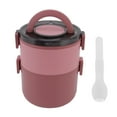 thumbnail image 1 of Thermos Alimentaire Chaud, Boîte à Lunch Empilable Tout-en-un, Boîte à Lunch Isolée Portable, Compartiment Thermique en Acier Inoxydable, Boîte à Lunch [Rouge], 1 of 9