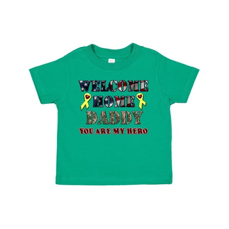 

Inktastic Welcome Home Daddy Gift Toddler Boy or Toddler Girl T-Shirt