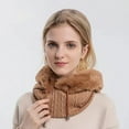 thumbnail image 5 of YooGuoGuo Winter Women 3in1 Knitted Ski Hat With Scarf Neck Warmer Fleece Lined Hood Face Mask Adult Balaclava For Outdoor Sports, 5 of 6