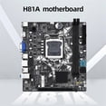 thumbnail image 3 of Placa base H81A DDR3 LGA1150 para ordenador, compatible con SATA3.0, SATA 2.0, NVMe M.2 y gráficos 4K HD., 3 of 5