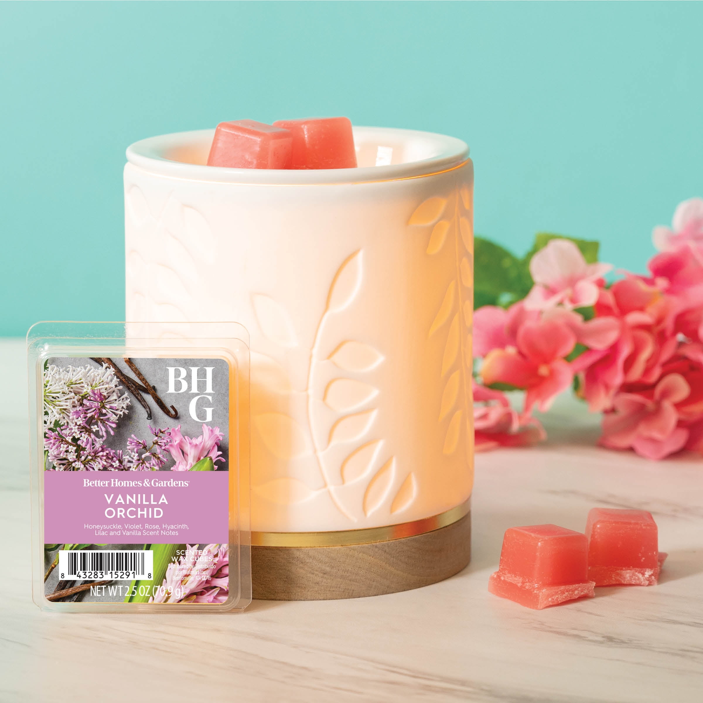 (3 pack) Vanilla Orchid Scented Wax Melts, Better Homes & Gardens, 2.5 oz