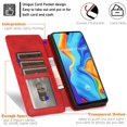 thumbnail image 4 of for Huawei P30 Lite Case Sturdy PU Leather Wallet Flip Case Magnetic Clasp with Cash Credit Card Slots Huawei P30 Lite Phone Case (Red), 4 of 8