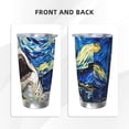 thumbnail image 3 of Fotbe Vintage Starry Sky Shark Pattern 20 oz Tumbler Stainless Steel Vacuum Insulated Coffee Ice Cup Double Wall Travel Flask Leak-proof Coffee Cup-Without Straw, 3 of 8