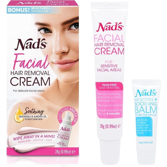 Crema depilatoria Nad's suave y calmante para mujeres