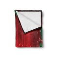 thumbnail image 2 of Christmas Soft Flannel Fleece Throw Blanket, Blurry Xmas Carol Background Santa Fir Rudolph Annual Festival Image, Cozy Plush for Indoor and Outdoor Use, 50" x 70", Red Green White, by Ambesonne, 2 of 5