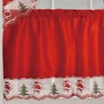 thumbnail image 2 of Kashi Home Holiday Kitchen Curtain Set, Swag Valance and Two Panels - Santa, 2 of 3